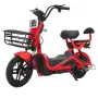 Електрически велосипед motor9 48V12AH – Максимална скорост 45 км/ч, 500W мотор, вакуумни гуми, бял/ч, снимка 1