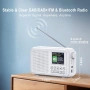 ROCAM Преносимо DAB/DAB+/FM радио, 3000mAH, 2.4" дисплей, Bluetooth 5.0 и Hi-Fi, снимка 2