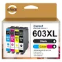 Комплект мастилени касети 603XL (4 бр.) Gureef за Epson Expression Home и Workforce принтери, снимка 2