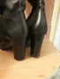 Дамски кожени ботуши черни №38, снимка 5