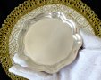 Чиния за хапки,подложка,калай., снимка 2
