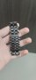 Моден черен изцяло метален дигитален лава ръчен часовник Мъжки син LED дисплей , снимка 13