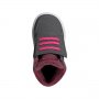 НАМАЛЕНИЕ!!!Бебешки спортни обувки ADIDAS Hoops Тъмно сиво с розови акценти, снимка 4