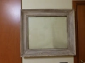 Стара дървена рамка за картина със стъкло 1940 г, снимка 1
