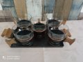 чаши за горещи напитки на поднос, снимка 1 - Чаши - 41765880