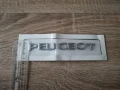 сребрист надпис Peugeot нов стил малък размер, снимка 3