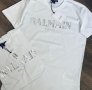 Мъжка бяла тениска  Balmain  код Br59ML, снимка 1 - Тениски - 41187148