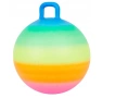 Надуваема топка с дръжка за деца, голяма, 45 см, цвят Дъга, снимка 2