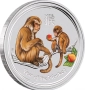 1 oz, Цветен лунар, 2016-Година на маймуната, снимка 1