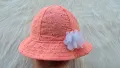 Бебешка шапка с връзки 0-3 месеца ръст 62см. , снимка 8