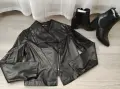 Лот яке кожено и боти, снимка 4