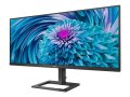 Mонитор 34" WQHD PHILIPS E Line 346E2LAE/00 (3440 x 1440) UltraWide-LCD TFT HDMI DP USB-C DOCK 65W, снимка 1 - Монитори - 41639048