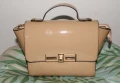 Красива бежова дамска чанта, изкуствена кожа, снимка 5