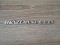 сребрист метален надпис MazdaSpeed за Mazda, снимка 1