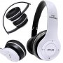 Безжични Bluetooth слушалки P47 - бял или черен цвят, снимка 1 - Bluetooth слушалки - 38854552