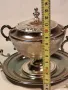 ретро посребрена захарница с поднос   7/2, снимка 11