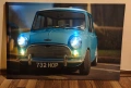 Светеща картина с LED осветление - Mini Cooper , снимка 3