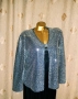 XL/2XL Сребрист жакет / сако / с пайети , снимка 2