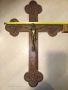 Стар кръст разпятие Христово,голям,тежък кръст от божи гроб,донесен преди 50,Исус Христос, снимка 11