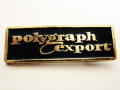 Значка Полиграф експорт  Polygraph Export  син фон, снимка 1 - Колекции - 36243525
