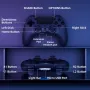 Контролер Clevo за PS4, безжичен контролер за игри, съвместим с P4, P4 Slim,P4 Pro с двойна вибрация, снимка 8