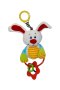 Бебешка плюшена играчка дрънкалка  зайче  с клипс / Lorelli Toys