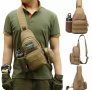 тактическа чанта паласка през рамо военна лов туризьм джоб за вода, снимка 10