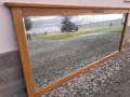 голямо фасетирано огледало с масивна дъбова рамка, снимка 6