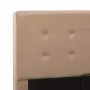 vidaXL Легло с повдигащ механизъм капучино изкуствена кожа 180x200 cм, снимка 8