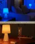 Безжима смарт настолна лампа с дистанционно, RGB и таймер, снимка 5