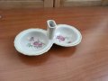Стар български порцелан солница, снимка 5