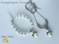 Ангелски комплект-колие + гривна, снимка 3