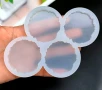 4 Асимитричен кръг кръга кръгове кръгчета силиконов молд форма смола фондан декор, снимка 1