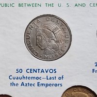 Мексико. Стара серия. Чисто нови.   1965 - 1968   година. 1 песо е сребърна монета., снимка 3 - Нумизматика и бонистика - 42218673