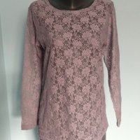 Луксозна дантелена блуза "Ze-ze" / голям размер , снимка 2 - Блузи с дълъг ръкав и пуловери - 39830848