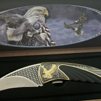 Нож American Eagle GOLD Eagle, снимка 3 - Ножове - 44587106