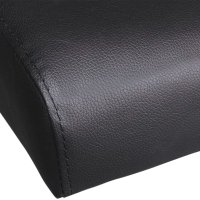 Разтегателен диван с две възглавници, изкуствена кожа, черен, снимка 7 - Дивани и мека мебел - 41534068