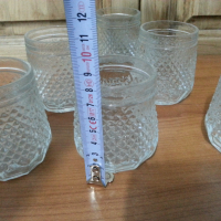 Ретро стъклени кристални  чаши чашки, снимка 2 - Антикварни и старинни предмети - 36370987
