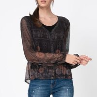 desigual - страхотна дамска блуза НОВА, снимка 2 - Блузи с дълъг ръкав и пуловери - 42284843