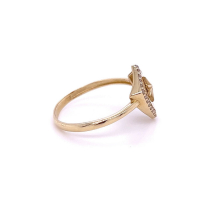 Златен дамски пръстен 1,93гр. размер:60 14кр. проба:585 модел:22411-1, снимка 2 - Пръстени - 44615682