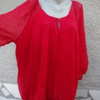 4XL Нова  блуза VRS в червено , снимка 3 - Туники - 41769214