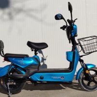 Електрически скутер 350 вата модел MK-K син цвят 20Ah батерия, снимка 4 - Мотоциклети и мототехника - 40491559