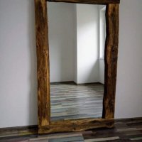 Мебели от рециклирано дърво - огледало с рамка от стари греди, бюра, маси и други , снимка 8 - Огледала - 34217250