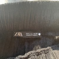 Дамски черен панталон Зара, снимка 2 - Панталони - 41946720
