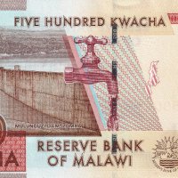 ❤️ ⭐ Малави 2021 500 квача UNC нова ⭐ ❤️, снимка 3 - Нумизматика и бонистика - 41726955