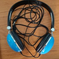 Сини слушалки с кабел Clour Your Word by Urbanz, снимка 2 - Слушалки и портативни колонки - 34611043