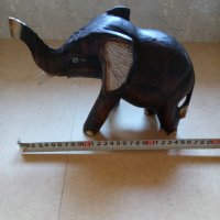 Нов дървен слон, снимка 3 - Статуетки - 34236374