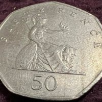 50 пенса Великобритания 1998, снимка 2 - Нумизматика и бонистика - 35737007