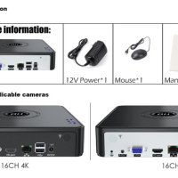 FHD 4K Ultra HD ONVIF P2P H.265+ HEVC 16ch NVR 8MPx IP Камери AI Human Detection Лицево Разпознаване, снимка 11 - IP камери - 39455547