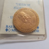 Позлатена юбилейна монета на Kaiser Wilhelm I, снимка 2 - Нумизматика и бонистика - 33958546
